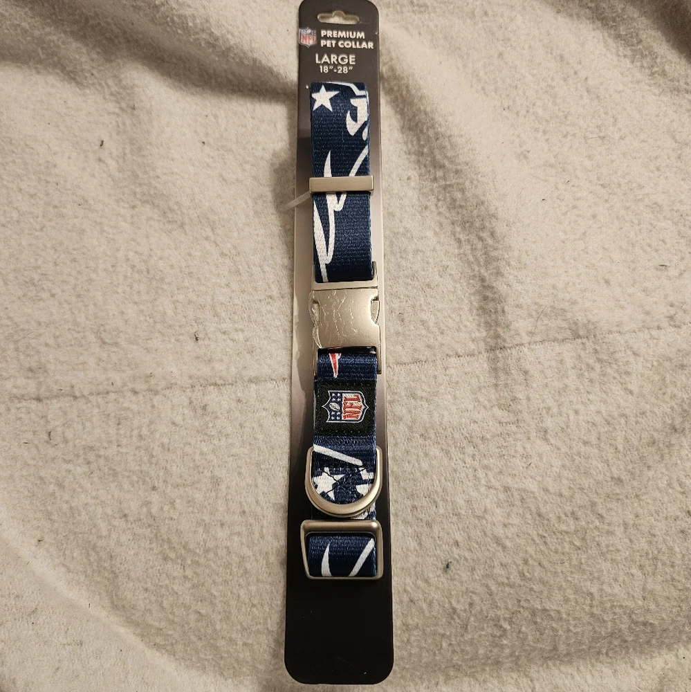 NFL Little Earth New England Patriots Premium Large Pet Collar